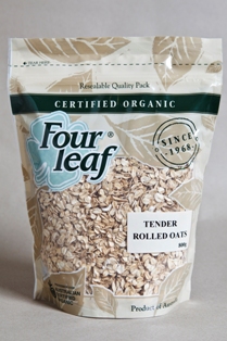 Oats Tender Rolled Four Leaf Certified Organic (800g)