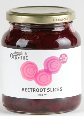 Beetroot Slices Absolute Organic Certified Organic (340g,glass)