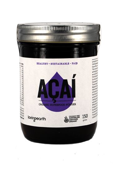 Acai Powder Raw Fairtrade Single Origin Cer.Organic (150g,glass)