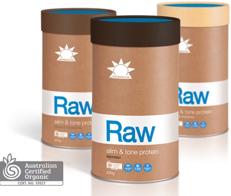 Amazonia Raw Slim Tone Protein Vanilla Cinnamon Powder (500g)