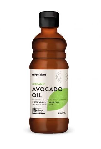 Avocado Oil Cold Pressed Melrose Certified Organic (250mL)