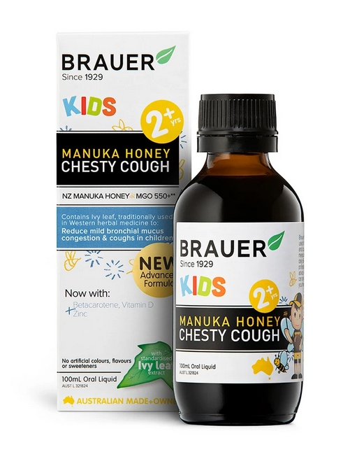 Brauer Kids Manuka Honey Chesty Cough (2 plus years) (100mL)