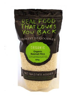 Basmati White Rice Goodness Certified Organic (650g)