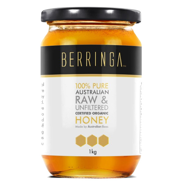 Berringa Raw Australian Eucalyptus Honey Certified Organic (1kg)