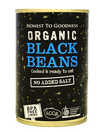 Black Turtle Beans No Salt BPA Free Goodness C.Organic(400g,can)