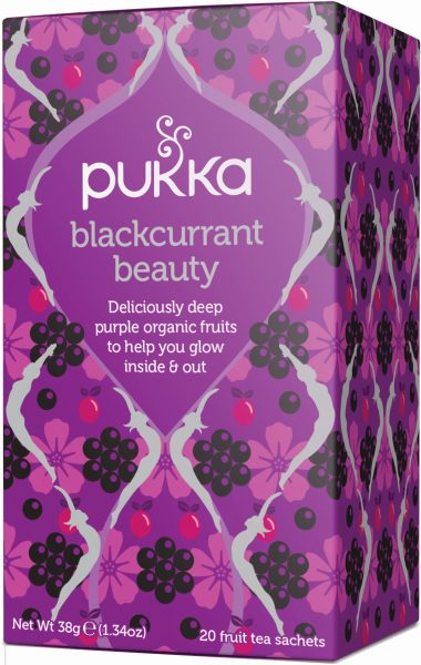 Blackcurrant Beauty Tea Pukka Herbs Certified Organic (20s)