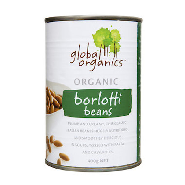 Borlotti Beans BPA Free Global Certified Organic (400g,can)