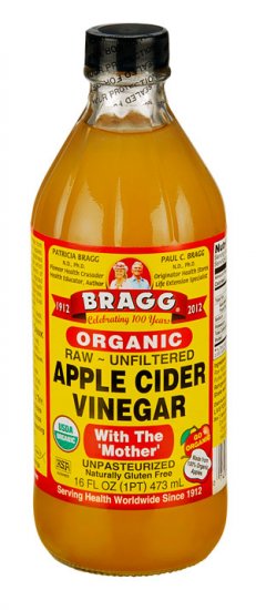 Apple Cider Vinegar Raw with Mother Bragg Cert.Organic (473ml)