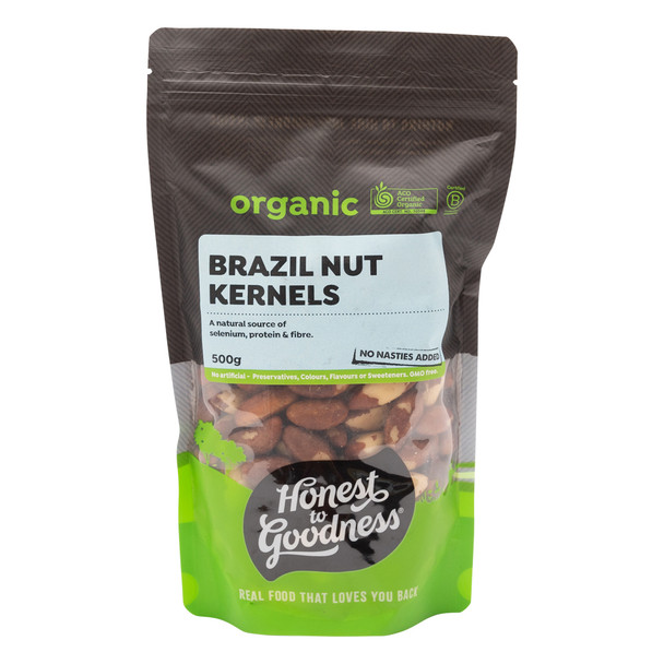 Brazil Nut Kernels Raw Goodness Certified Organic (500g)