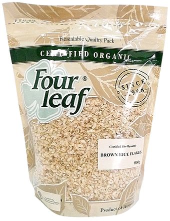 Brown Rice Flakes Stoneground Australian Cert. Biodynamic (800g)