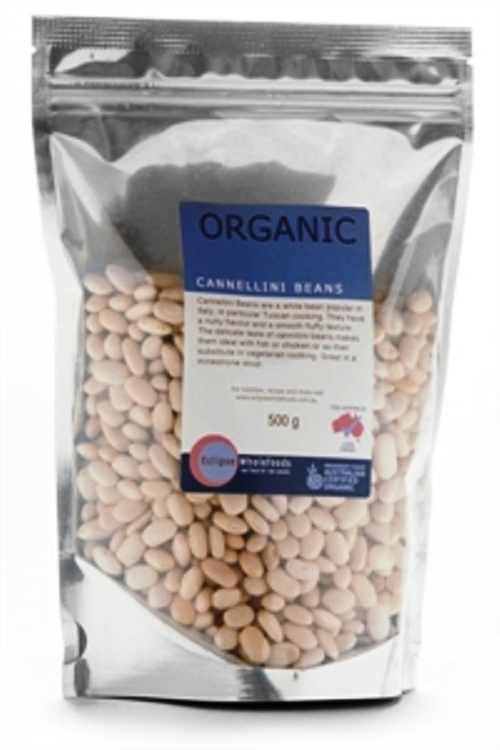 Cannellini Beans Dried Eclipse Certified Organic (500g)