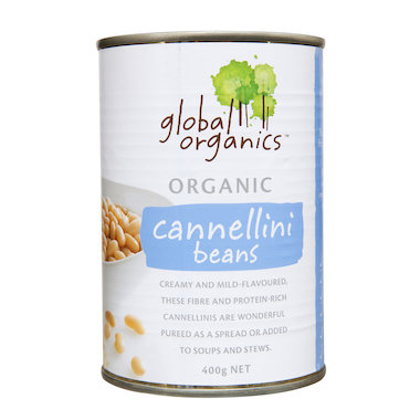Cannellini Beans Gluten BPA Free Global Cert. Organic (400g,can)