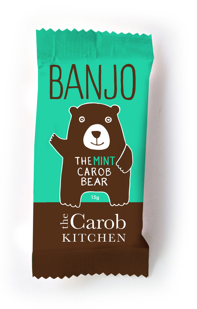 Carob Mint Banjo Bear No Sugar Caffeine Free Carob Kitchen (15g)
