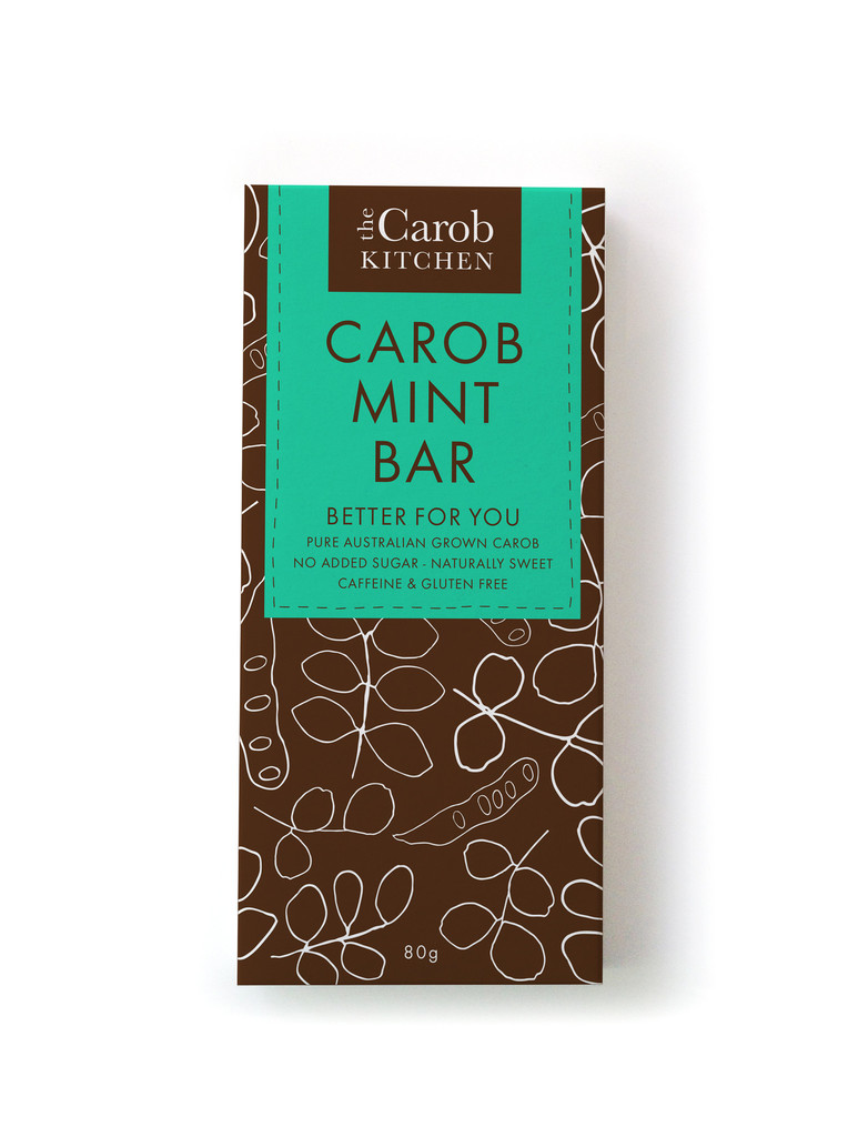 Carob Mint Bar No Added Sugar Caffeine Free Carob Kitchen(80g)