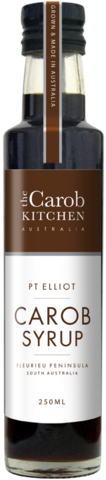 Carob Syrup Australian The Carob Kitchen Organic (250ml, glass)