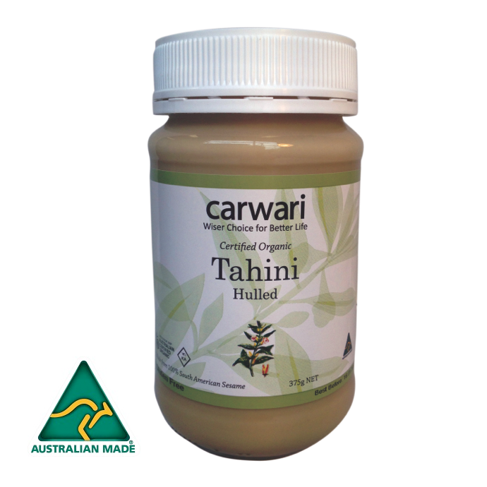 Tahini Hulled Mexico Carwari Certified Organic (375g, glass)