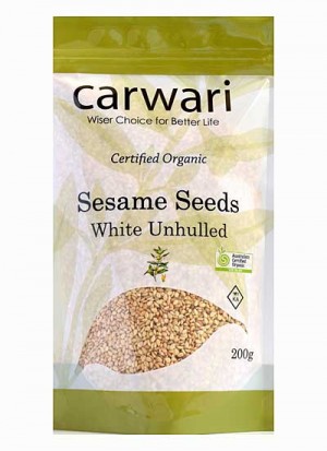 Sesame Seeds Unhulled Mexico Carwari Certified Organic (200g)