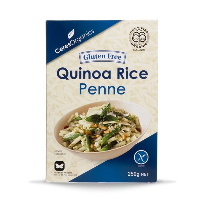 Quinoa Rice Penne Ceres Gluten Free Certified Organic (250g)