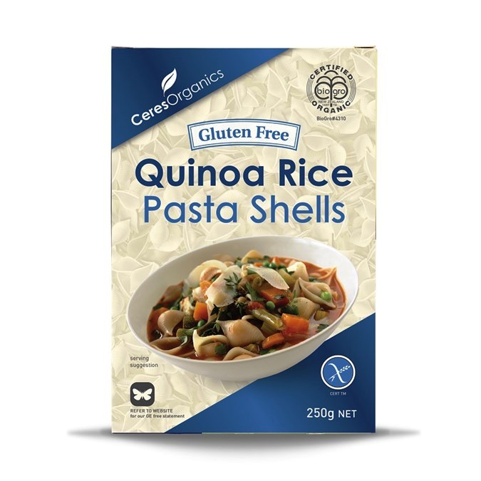 Quinoa Rice Shells Ceres Gluten Free Certified Organic (250g)