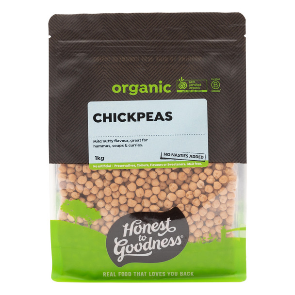 Chickpeas Dried Australian Goodness Certified Organic (1kg)