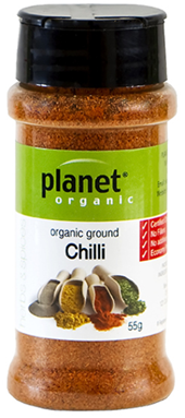 Chilli Powder Ground Planet Certified Organic (55g)