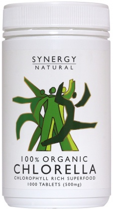 Chlorella Whole Leaf Synergy Certified Organic (1000 tabs,500mg)