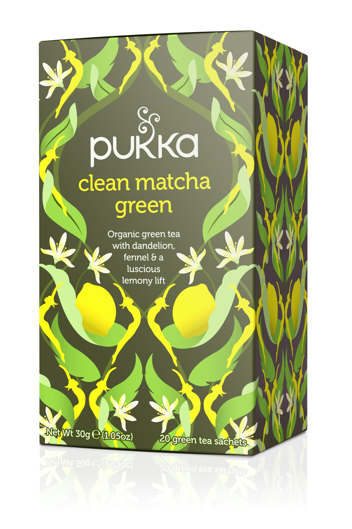 Clean Matcha Green Herbal Tea Pukka Herbs Certified Organic(20s)
