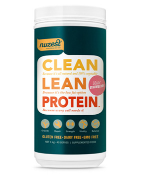 Clean Lean Protein Wild Strawberry Powder NuZest (1kg)
