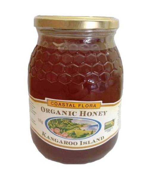 Coastal Flora Raw Honey Kangaroo Island Cert.Organic (1kg,glass)