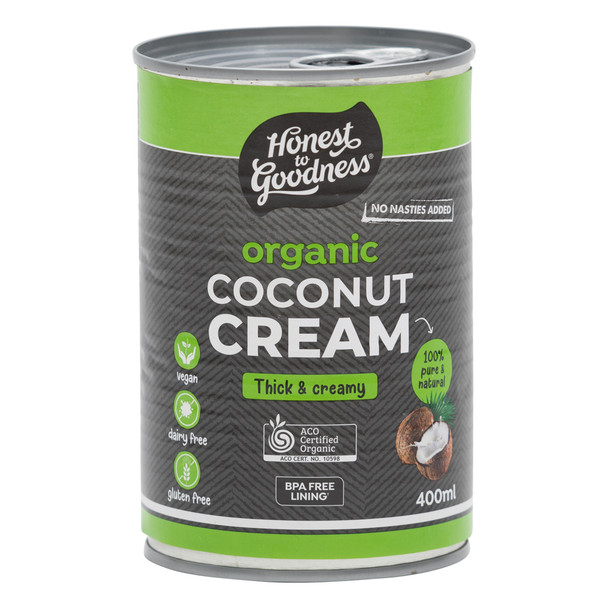 Coconut Cream BPA Free Goodness Certified Organic (400ml,tin)