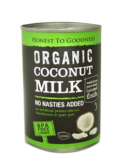 Coconut Milk BPA Free Goodness Certified Organic (400ml,tin)