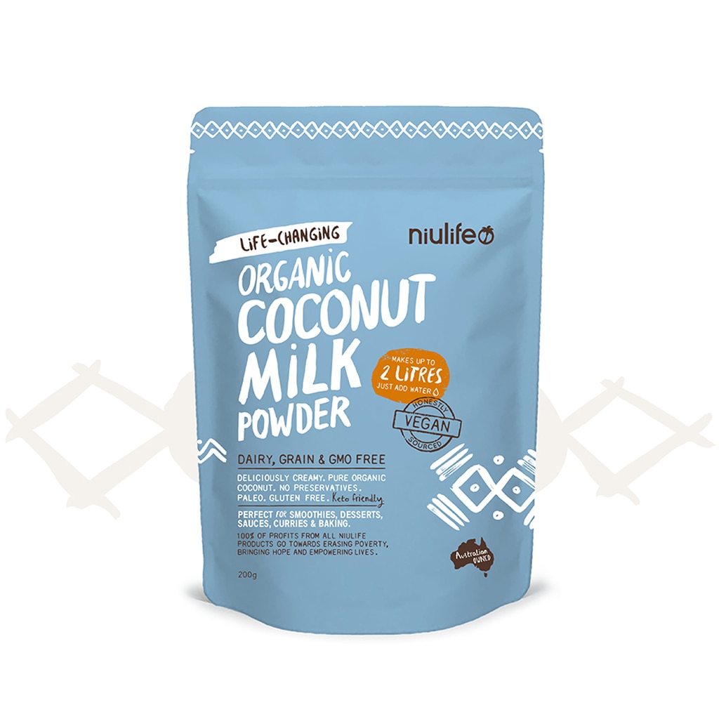 Coconut Milk Powder Makes Up To 2L Niulife Organic (200g)