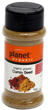 Cumin Ground Powder Planet Organic Cert. Organic (55g,shaker)