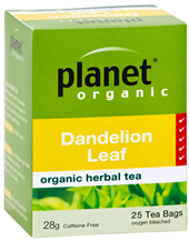Dandelion Leaf Tea Planet Organic Certified Organic (25s)