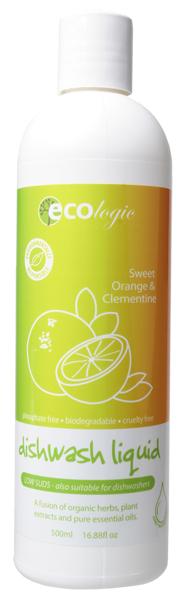 Dishwashing Liquid Sweet Orange Clementine ECOlogic (500ml)