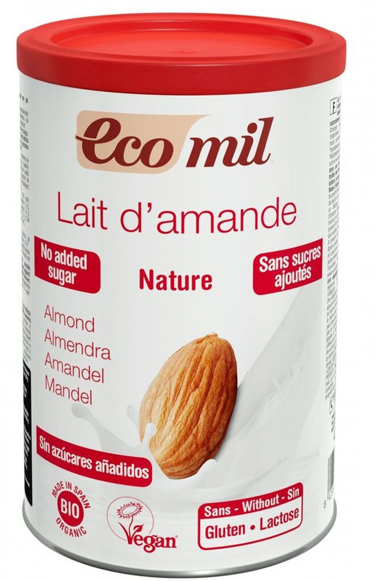Almond Milk Nature Powder Low Sugar EcoMil C.Organic (400g)