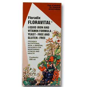 Floravital Yeast Gluten Free Herbal Iron Supplement Salus(500ml)