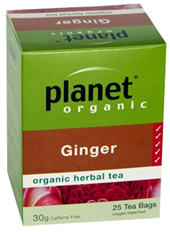 Ginger Lemongrass Tea Planet Certified Organic (30g, 25s)