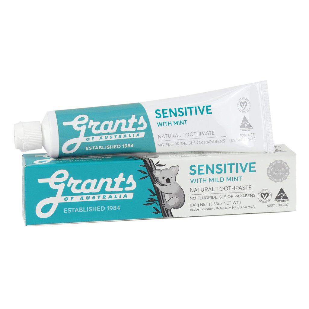 Sensitive Mint Toothpaste SLS Fluoride Free Grants (100g)