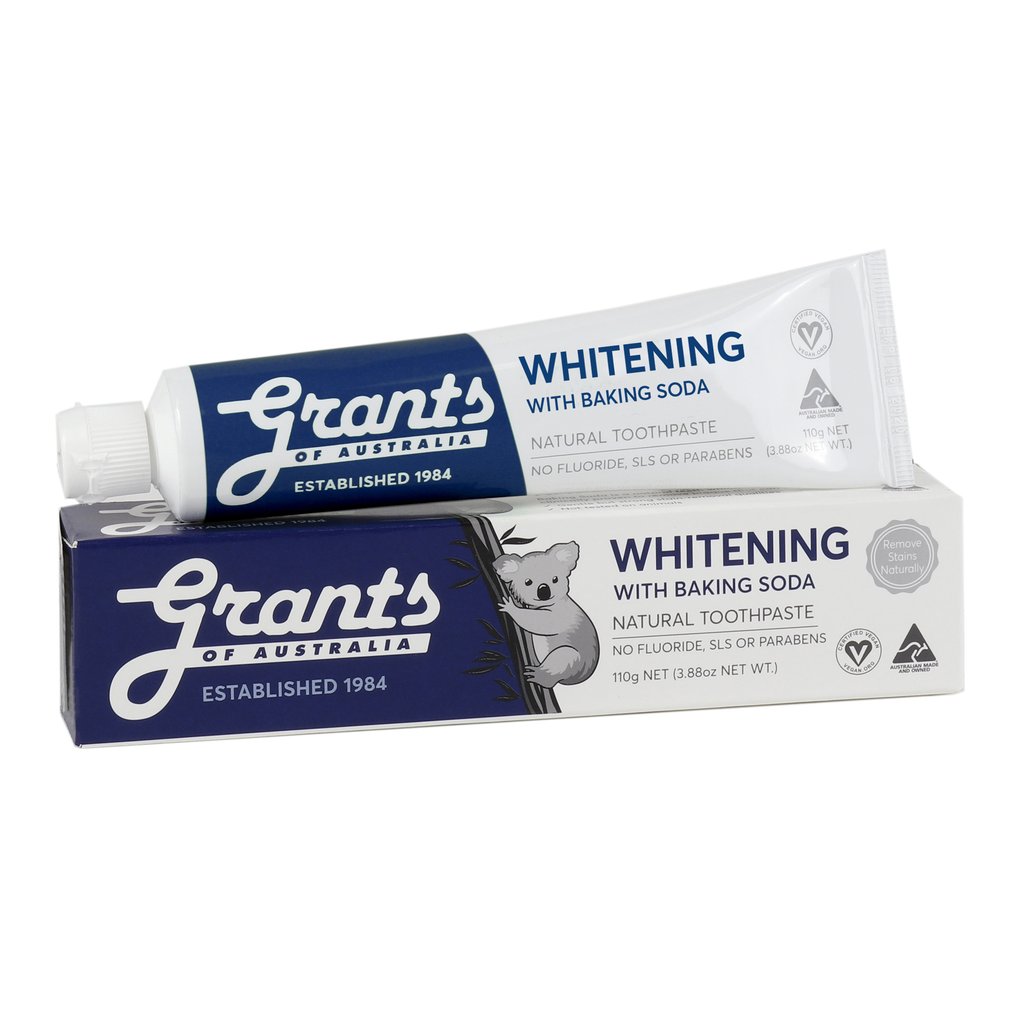 Whitening Baking Soda Toothpaste SLS Fluoride Free Grants (110g)