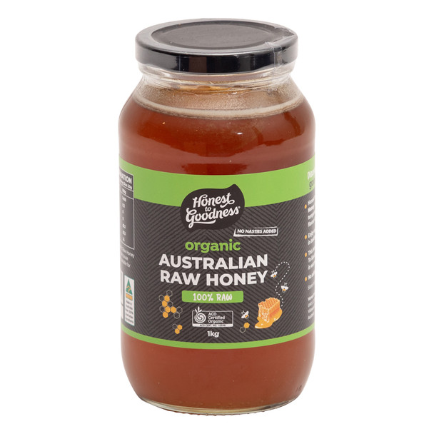Eucalyptus Honey Raw Australian Goodness Certified Organic (1kg)