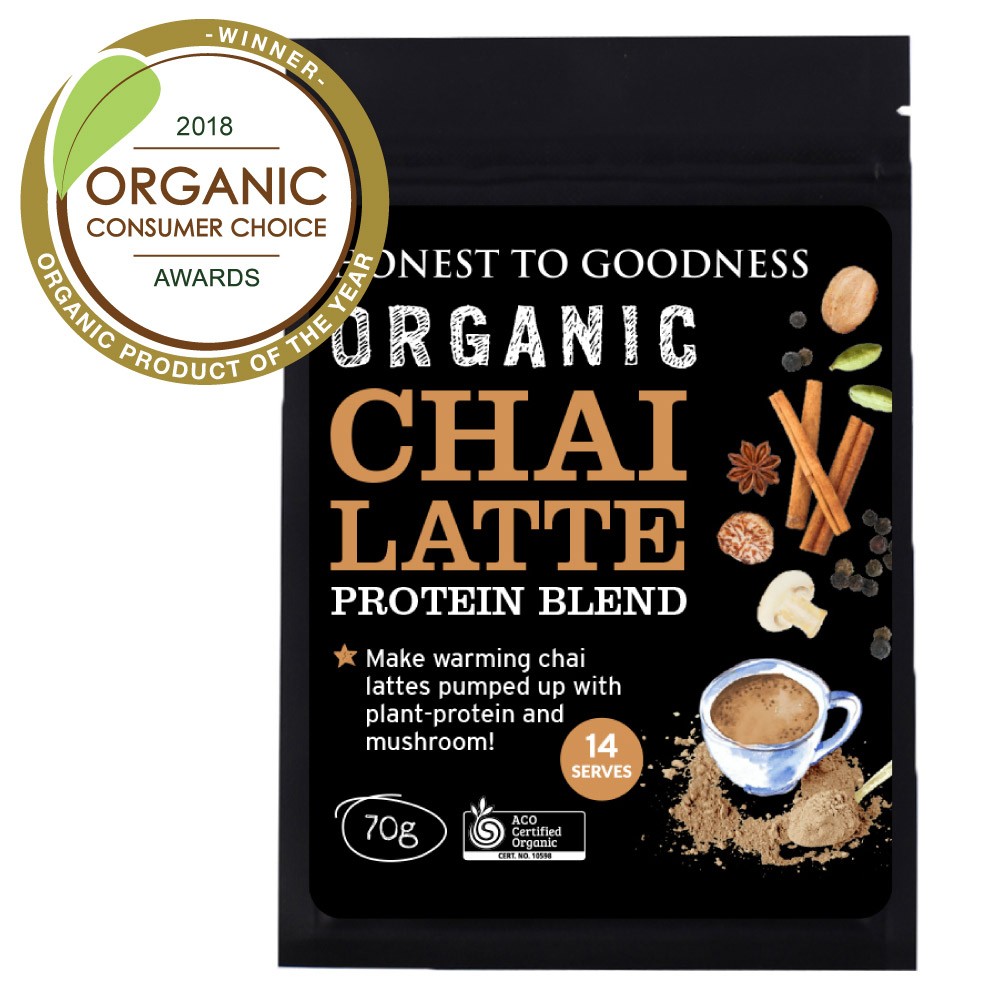 Chai Latte Protein Blend Goodness Certified Organic (70g)