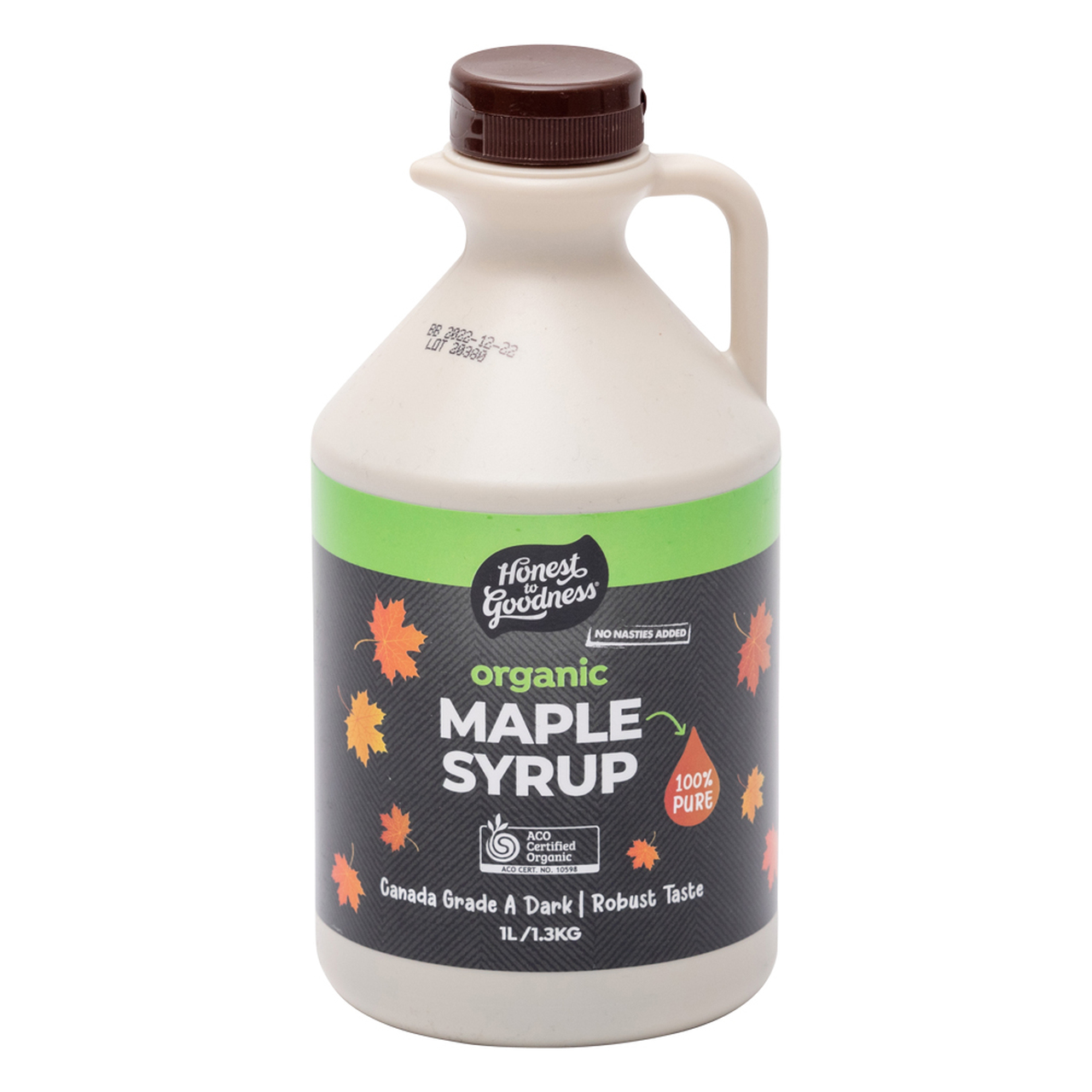 Maple Syrup Grade A Dark Robust Goodness Certified Organic (1L)