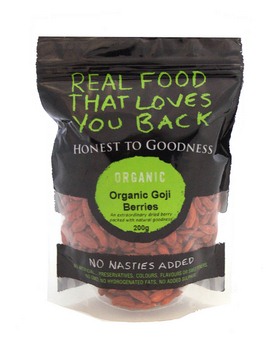 Goji Berries Honest Goodness Dried Certified Organic (200g)