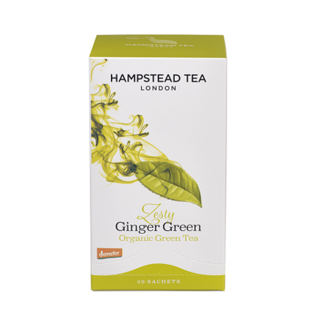 Ginger Green Biodynamic Organic Fairtrade Tea (40g, 20 sachets)