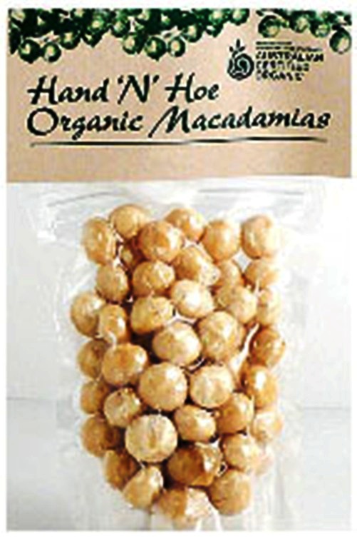 Macadamias Raw Hand Harvested Halves Hand Hoe Cert.Organic(500g)
