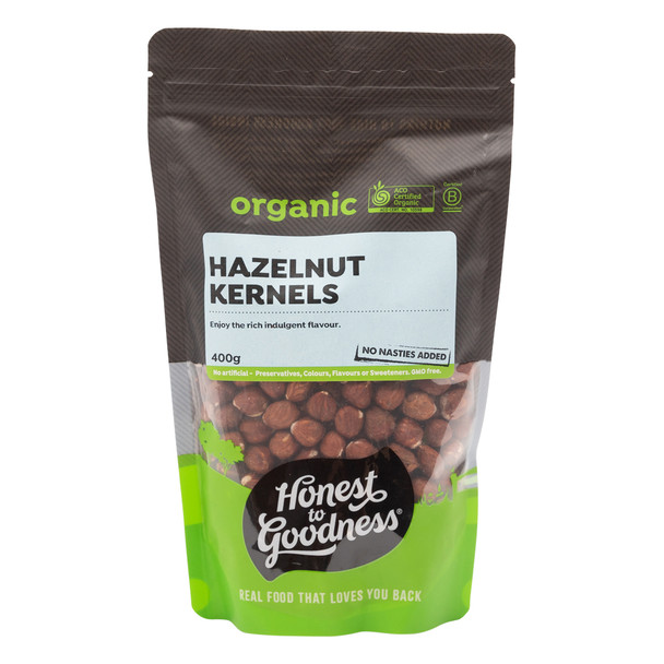 Hazelnut Kernals Raw Goodness Certified Organic (400g)