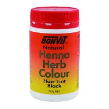 Henna Black Natural Herbal Hair Dye Bonvit (100g, powder)