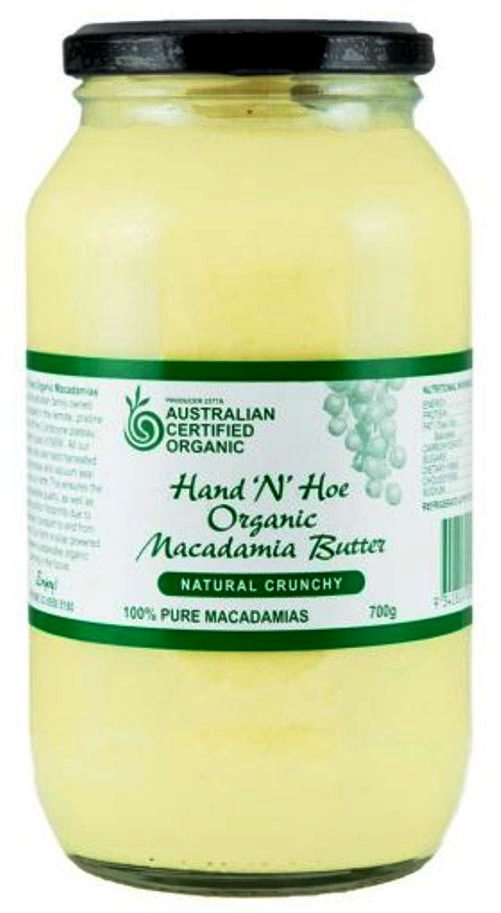 Macadamia Butter Raw Natural Crunchy C.Organic (700g,glass)