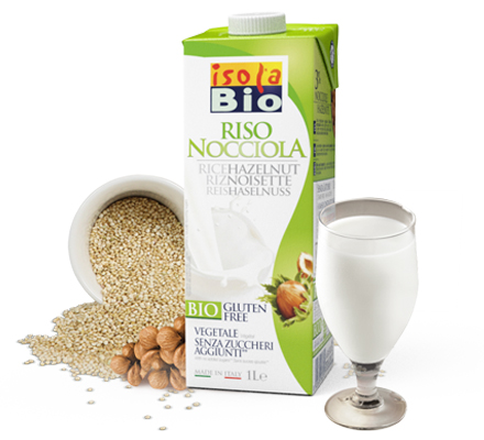 Hazelnut Rice Drink Gluten Free Isola Bio Certified Organic (1L)